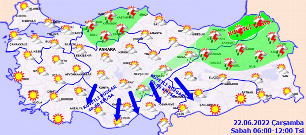 Marmaris'te (yangın bölgesinde) hava nasıl olacak? | 22 Haziran 2022 - 7