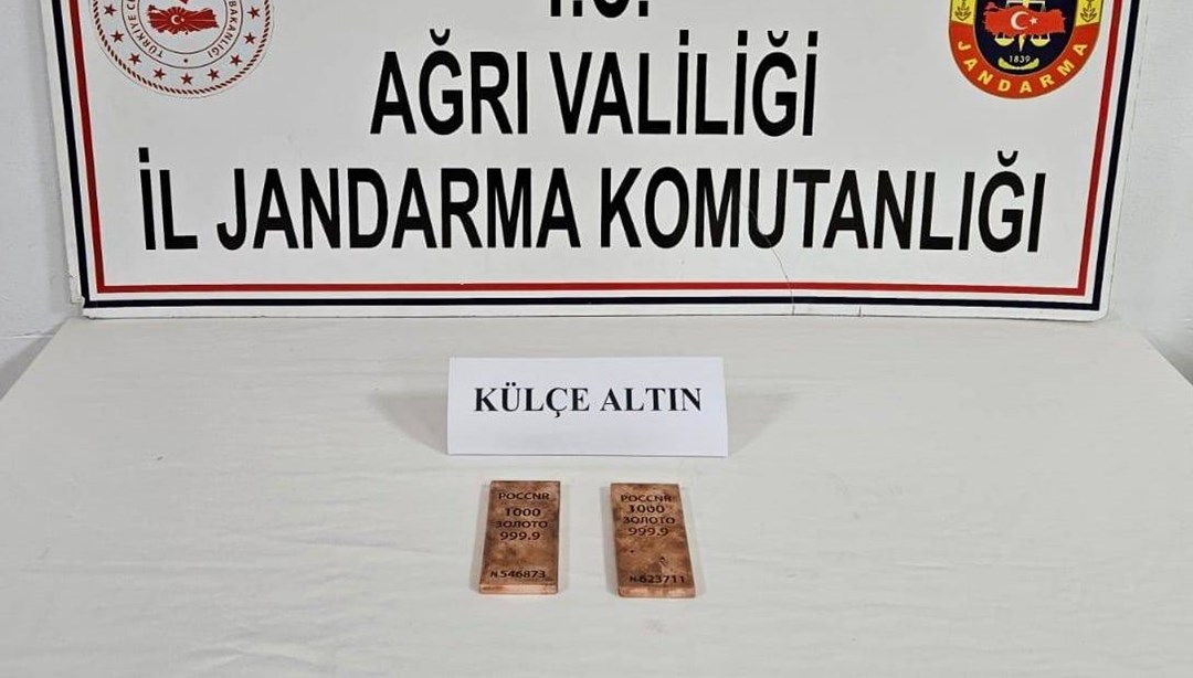 Ağrı'da 2 kilo külçe altın ele geçirildi