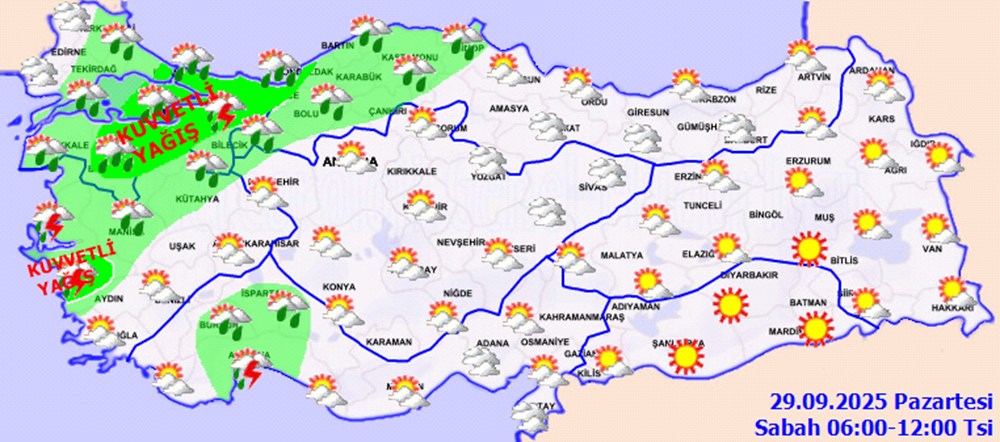 Kuvvetli sağanak geliyor: 17 kente sarı uyarı - 3