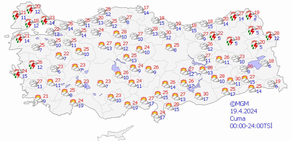 Batı için kuvvetli sağanak uyarısı (İstanbul, Ankara ve İzmir'de bugün hava nasıl olacak?) - 13