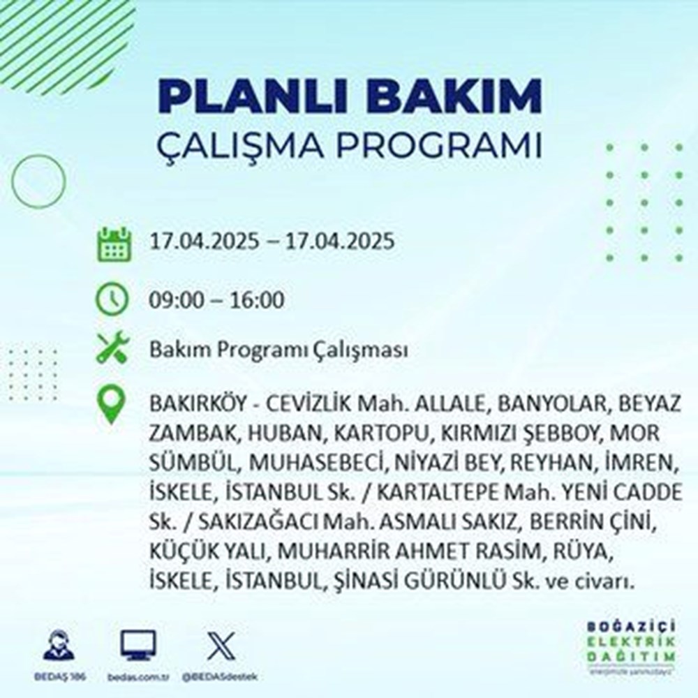İstanbul'un 21 ilçesinde (Sultangazi, Şişli, Zeytinburnu...) elektrik kesintisi: Elektrikler ne vakit gelecek? 79 Y4UMjm1TVEi 3 GtZ8osPg