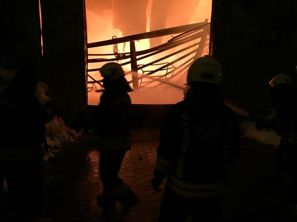 Konya'da fabrika yangını - 1