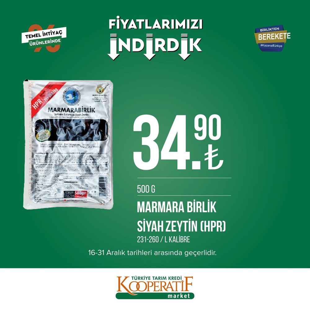 Tarım Kredi Kooperatif Market yeni indirimli ürünler listesini yayınladı (16-31 Aralık güncel indirimli ürünler kataloğu) - 10