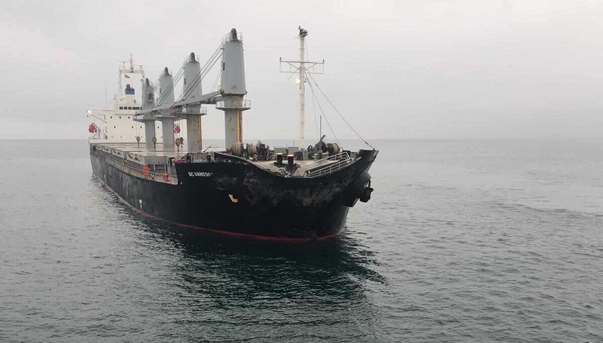 Marmara Denizi açıklarında gemi kazası