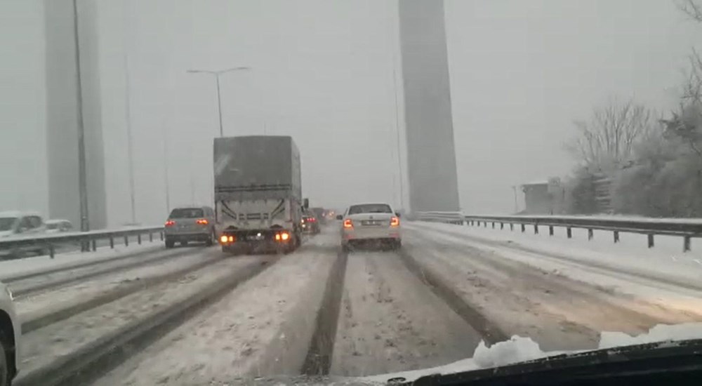 İstanbul'da kar yağışı yeniden etkisini artırdı - 7