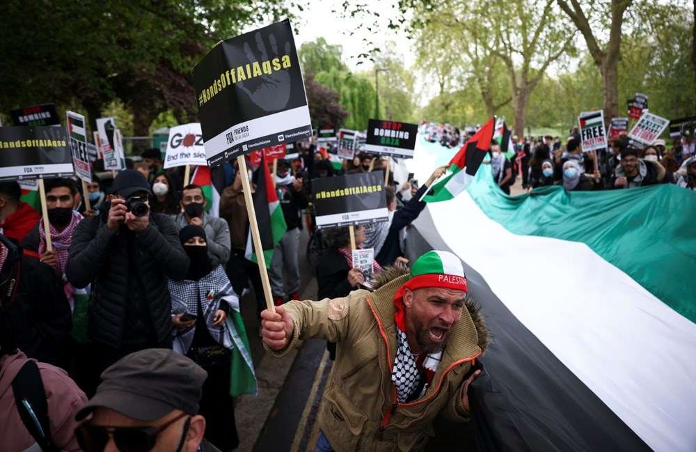 İngiltere ve Fransa'da Filistin'e destek gösterileri - 10