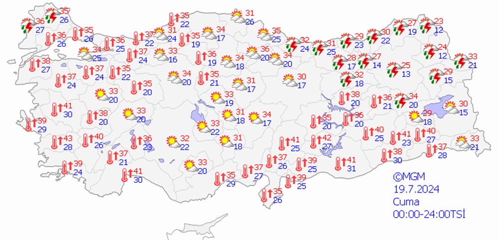 AKOM'dan 'dışarı çıkmayın' uyarısı: Sıcaklıklar artmaya devam ediyor (Bugün hava nasıl olacak?) - 12