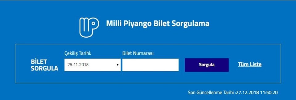 Yılbaşı Milli Piyango bileti sonuçları ntv.com.tr'de açıklanacak! Milli Piyango Bilet Sorgulama ekranı - 1