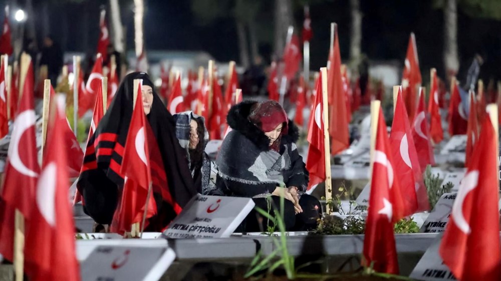 Depremde hayatını kaybedenler mezarları başında anıldı - 11