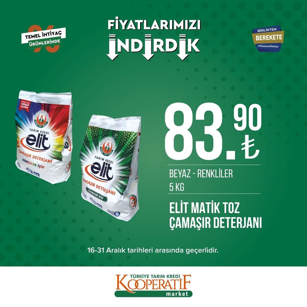 Tarım Kredi Kooperatif Market yeni indirimli ürünler listesini yayınladı (16-31 Aralık güncel indirimli ürünler kataloğu) - 5