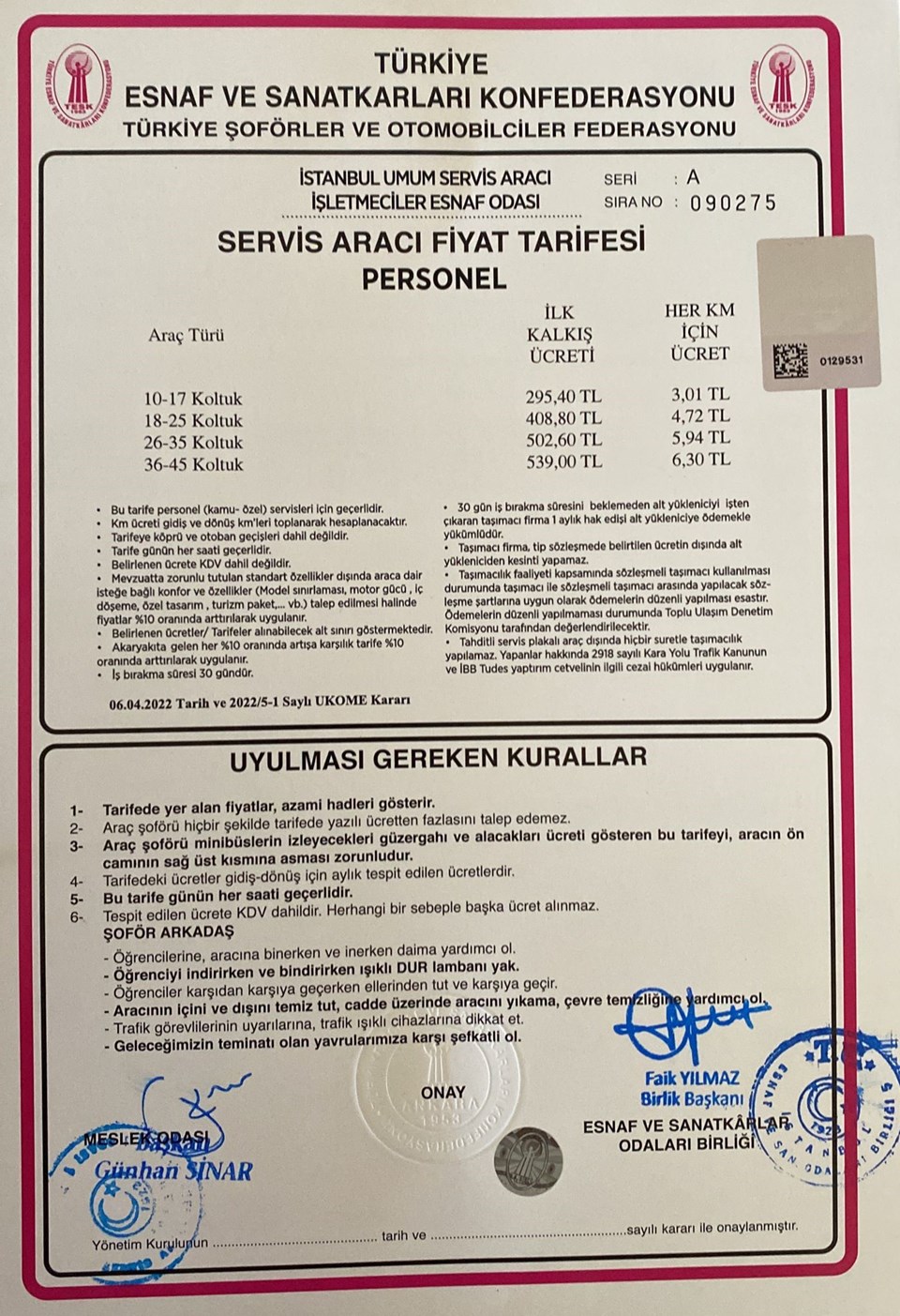 İstanbul servisçiler odası başkanından zam açıklaması - 2