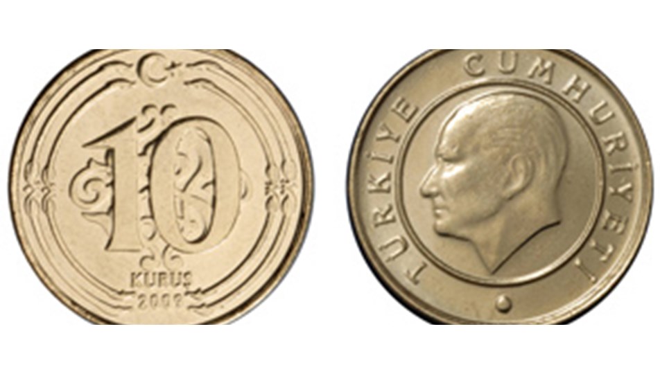 10 16.5 tl. Монета 10 Курус 2010. 50 Курус 2009. Монета 50 kurus 2009. 10 Курушей.