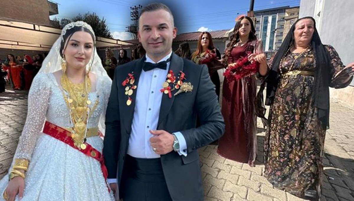 Aşiret düğününde 2 kilo altın, 3 milyon lira para takıldı Aşiret düğününde 2 kilo altın, 3 milyon lira para takıldı