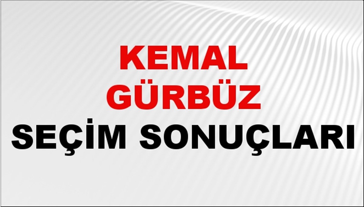 Kemal Gürbüz Seçim Sonuçları 2024 Canlı: 31 Mart 2024 Türkiye Kemal Gürbüz Yerel Seçim Sonucu ve İlçe İlçe YSK Oy Sonuçları Son Dakika