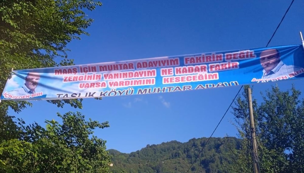 Sosyal medyanın gündemindeki muhtar adayına afiş cezası Sosyal medyanın gündemindeki muhtar adayına afiş cezası