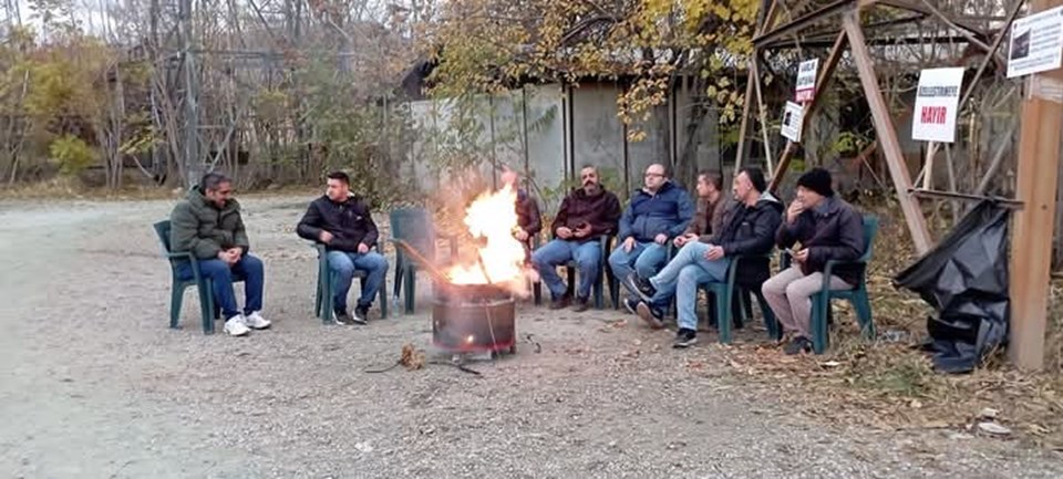 Çayırhan Termik Santrali'ndeki madencilerin özelleştirme eyleminde 3'üncü gün - 1