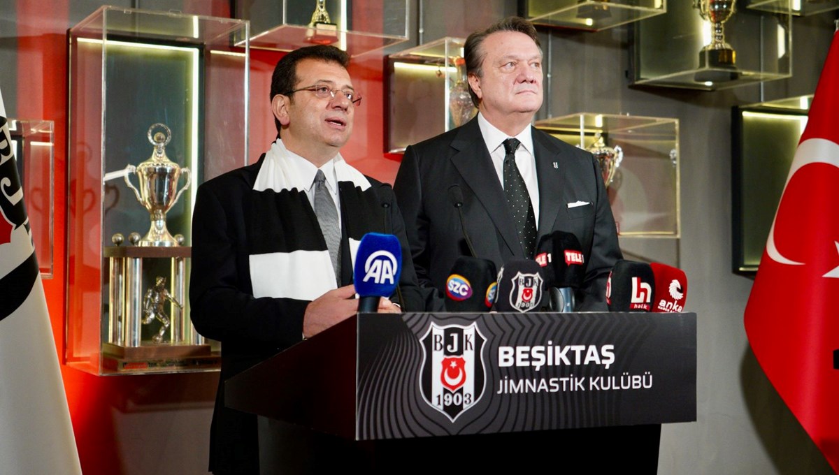 İmamoğlu'ndan Beşiktaş'a ziyaret İmamoğlu'ndan Beşiktaş'a ziyaret