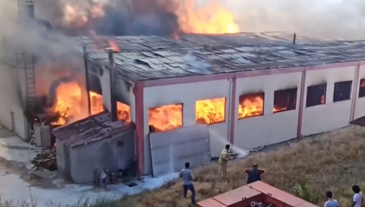 Kastamonu'da fabrika yangını