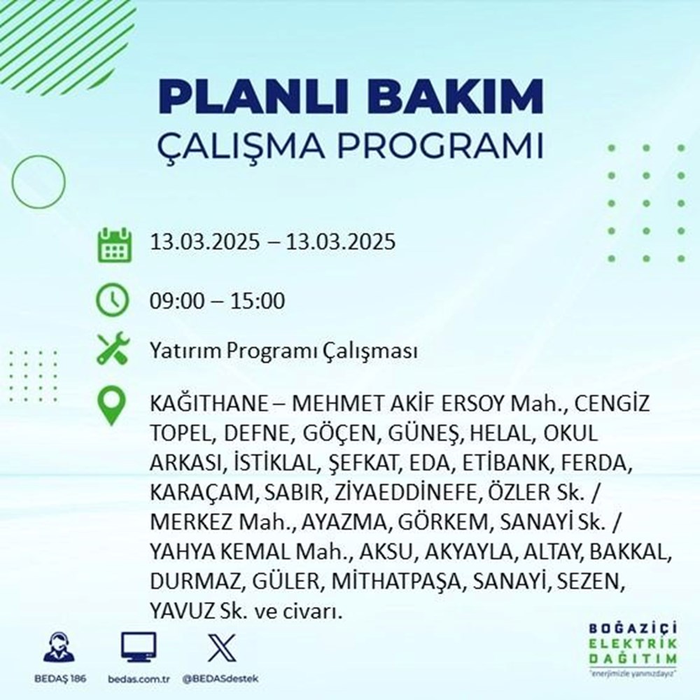 İstanbul'da Elektrikler Ne Zaman Gelecek? 19 İlçede Kesinti Alarmı (13 Mart Kesinti Haritası) 104 YO5UDtARCEmIt2mKNqEoHw