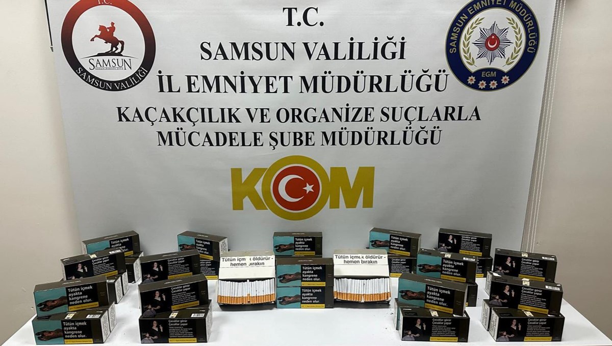 Samsun'da kaçak tütün operasyonu