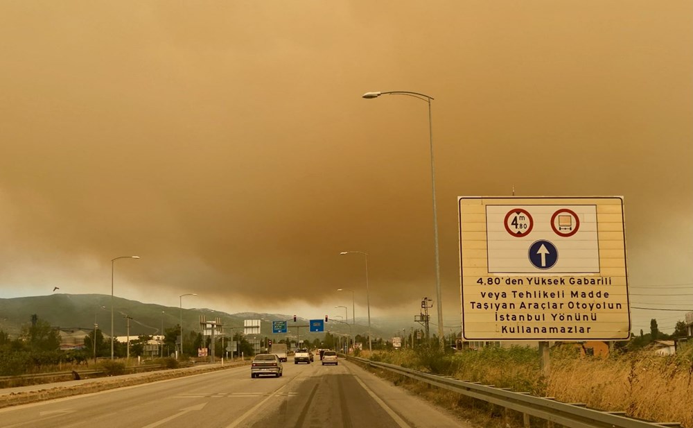 Dumanlar Bursa'ya ulaştı