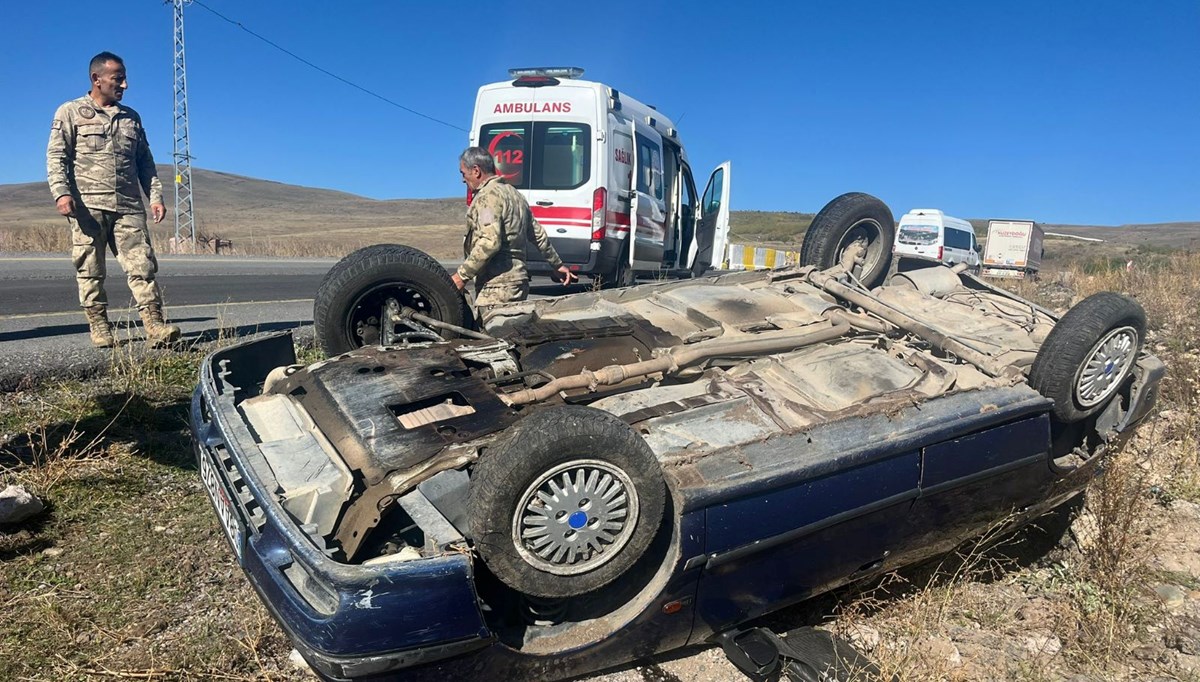 Ardahan'da otomobil devrildi: Dört yaralı