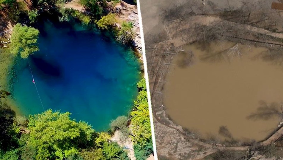 Deprem sonrası Yeşilgöz’ün rengi değişti