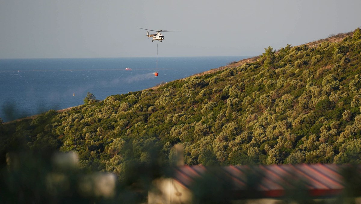 İzmir'de orman yangını: 2 site tahliye edildi