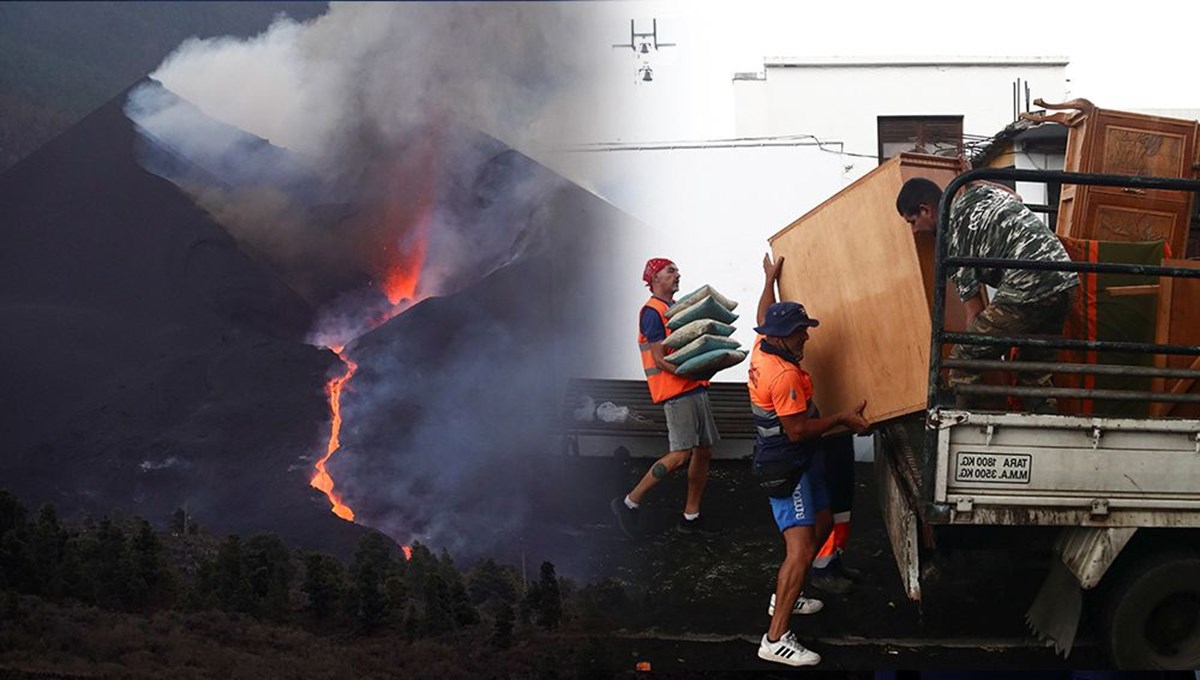 Yanardağ, La Palma Adası'nda 800 kişiyi daha evlerinden etti