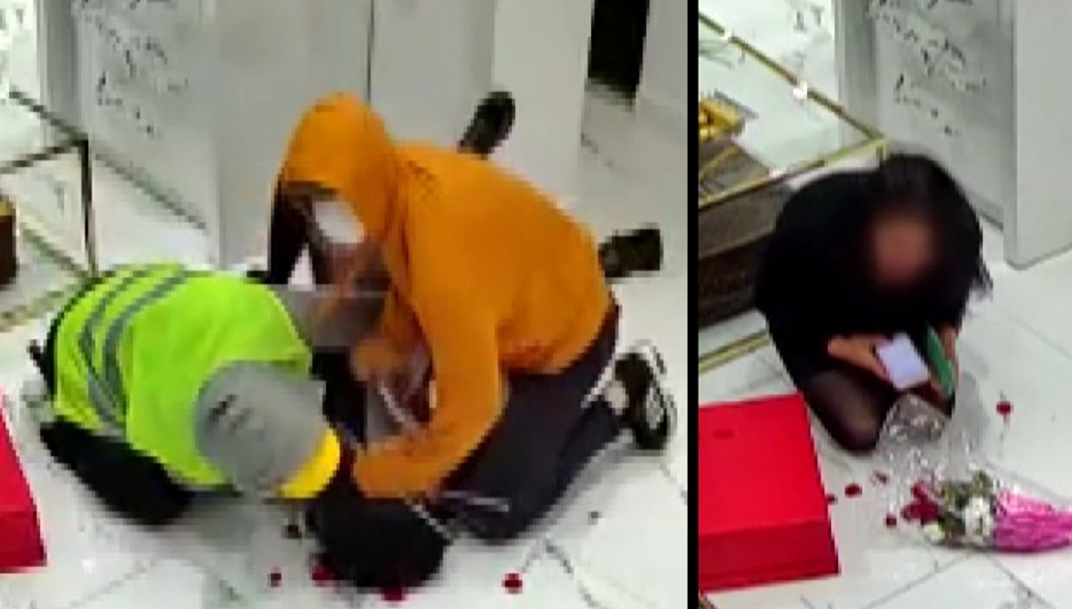 Lüks mağazada yaşanan soygunun yeni görüntüleri ortaya çıktı