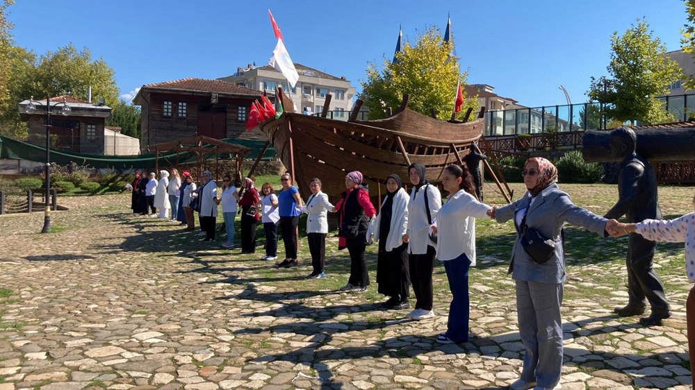 Gazze'ye destek zinciri: Kadınlardan 81 ilde "Sessiz Çığlık" - 12