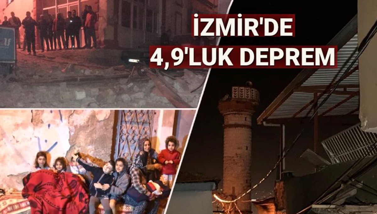 İzmir'de 4,9 büyüklüğünde deprem