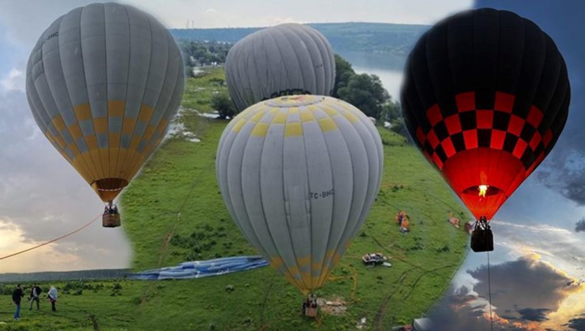 Kapadokya'nın balonları Sırbistan semalarında