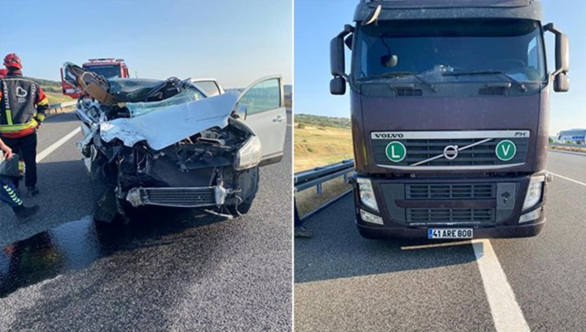 TIR ile otomobil çarpıştı: 2 ölü TIR ile otomobil çarpıştı: 2 ölü