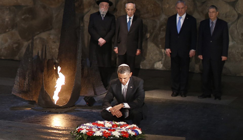Obama, İsrail gezisinde sembolik ziyaretlerde de bulundu. 