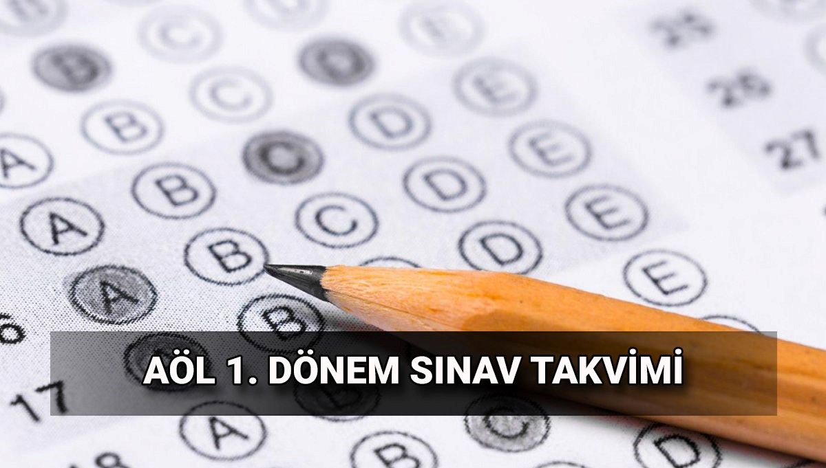 Açık lise sınavları ne zaman? 2025-2026 AÖL 1. dönem sınav takvimi
