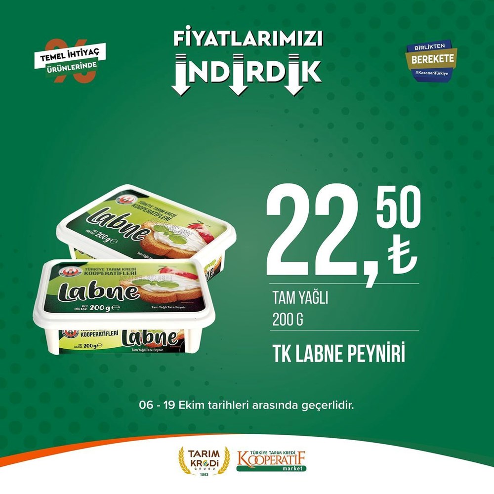 İNDİRİM BUGÜN BAŞLADI! Tarım Kredi Kooperatifi Market İndirim Kataloğu | Siirt Olay Haber Tarım Kredi Kooperatif Market ekim ayına özel yeni indirimli ürünler listesi: Yüzde 50 indirim bugün başlıyor (16 Ekim-2 Kasım 2023 Tarım Kredi Market indirimleri) - 93
