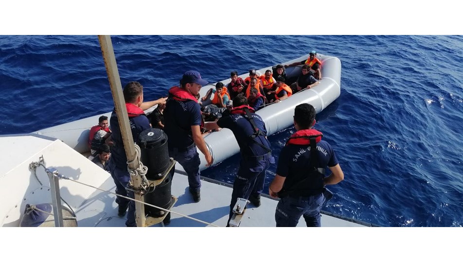 Bodrum'da 44 kaçak göçmen yakalandı