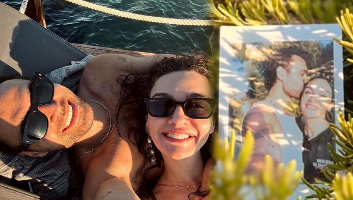 Birce Akalay ile Hakan Kurtaş'tan tatil kareleri