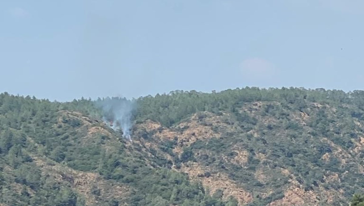 Marmaris'te orman yangını başladı Marmaris'te orman yangını başladı
