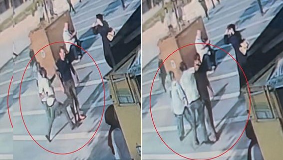 Bıçakla geldi, tek yumruk ile yere serdi