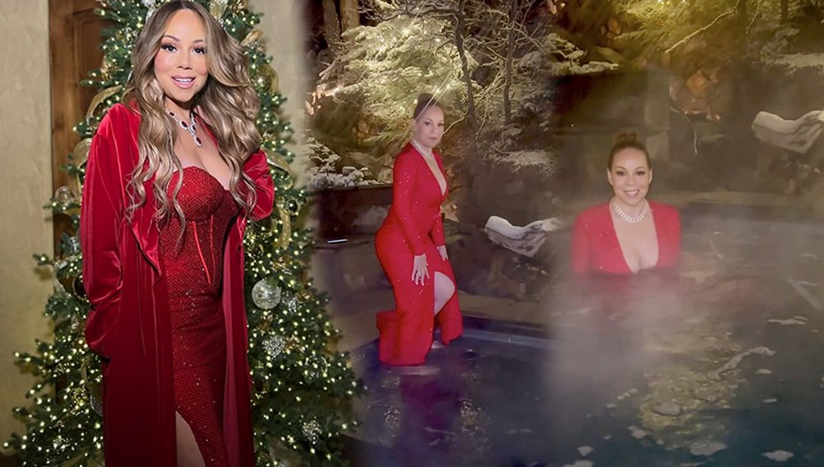 Mariah Carey elbiseyle sıcak su küveti geleneğini bozmadı