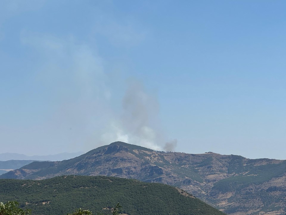 Tunceli'de orman yangını: Alevlerle mücadele devam ediyor - 1