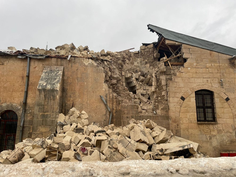 Depremde tarihi Gaziantep Kalesi de hasar gördü - 4