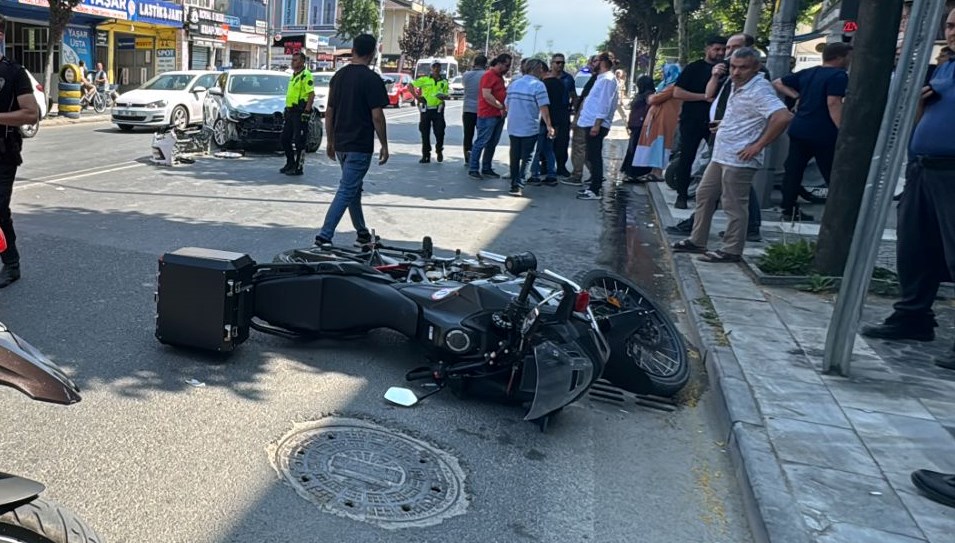 Düzce'de kaza: 2 polis yaralandı