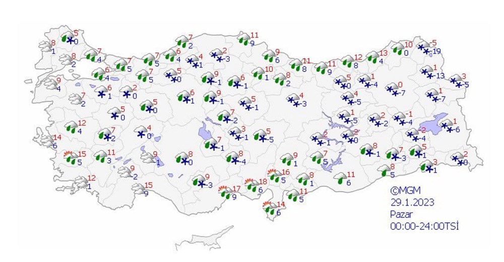 Meteoroloji'den 13 il için kar yağışı uyarısı (İstanbul, Ankara ve diğer illerde bugün hava nasıl olacak?) - 14