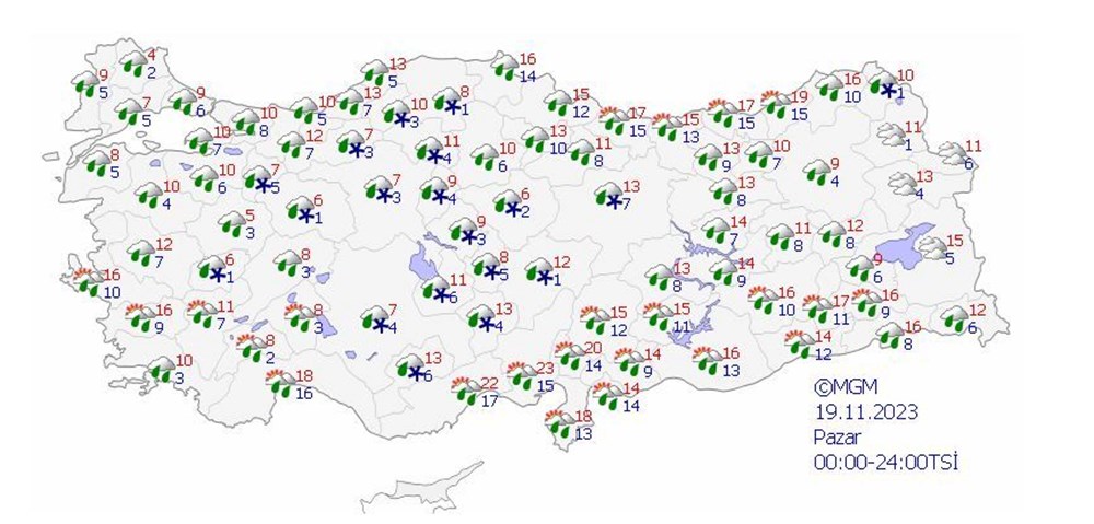 Meteoroloji'den 66 il için uyarı: Marmara'da fırtına bekleniyor (Bugün hava nasıl olacak?) - 19