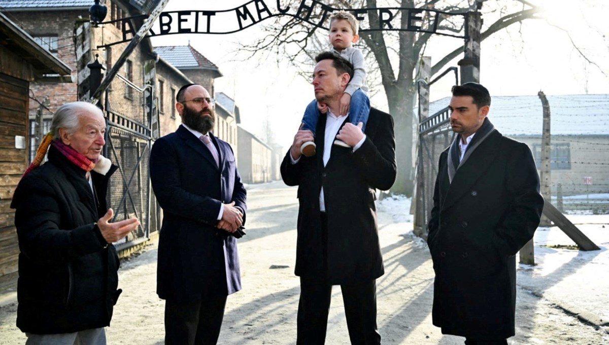 Elon Musk, Auschwitz toplama kampını ziyaret etti Elon Musk, Auschwitz toplama kampını ziyaret etti