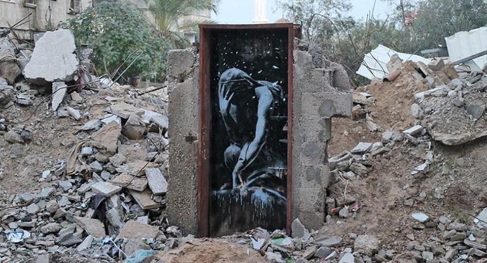 Banksy'nin çizdiği resmi yok pahasına sattı - 1