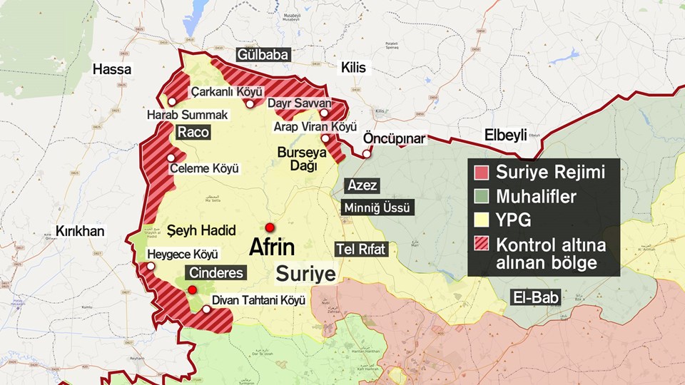 Son dakika haberi... YPG'nin Kilis sınırıyla teması kesildi (Zeytin Dalı Harekatı'nda 32. gün) - 1